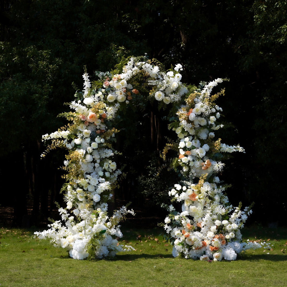 Nova：Wedding Party Background Floral Arch Decoration Including Frame -R052