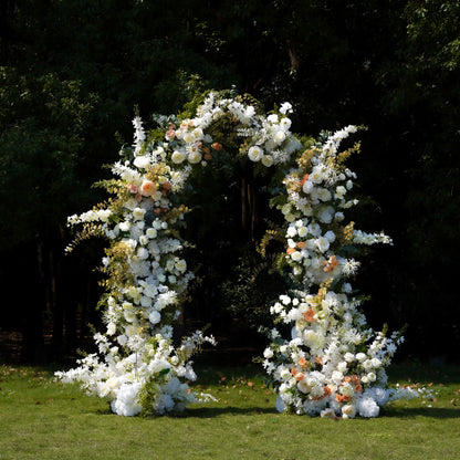 Nova：Wedding Party Background Floral Arch Decoration Including Frame -R052