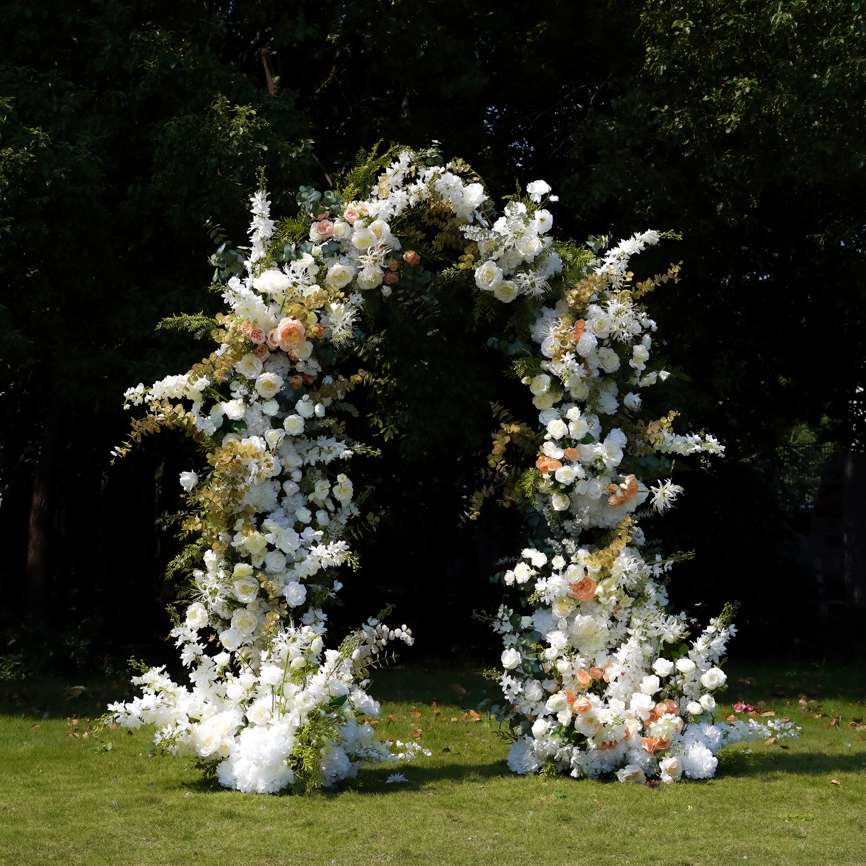 Nova：Wedding Party Background Floral Arch Decoration Including Frame -R052