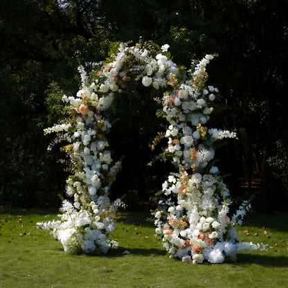 Nova：Wedding Party Background Floral Arch Decoration Including Frame -R052