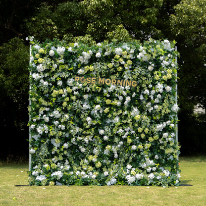 Parker：5D Fabric Artificial rolling up curtain flower wall