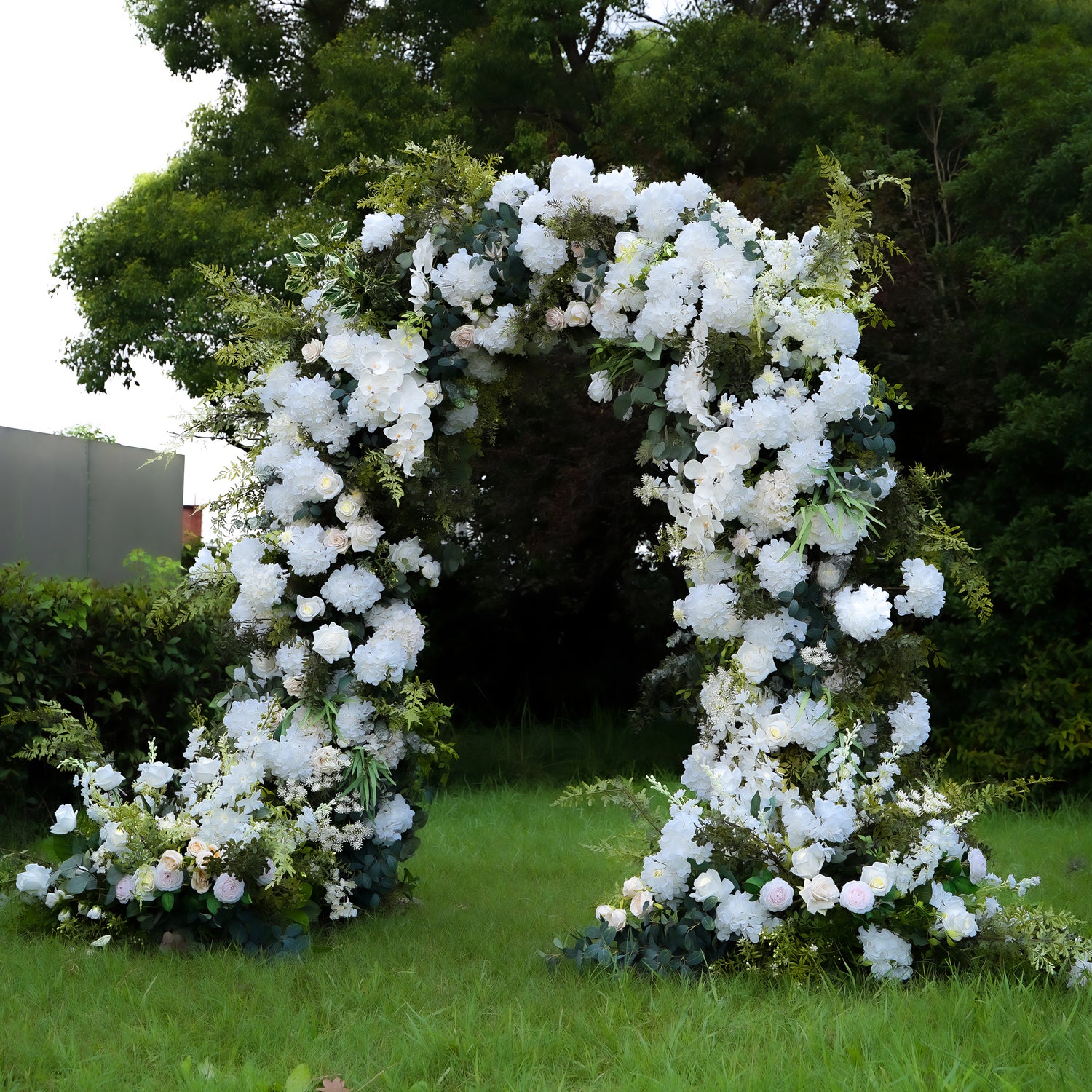 Robin：Wedding Party Background Floral Arch Decoration include Framet