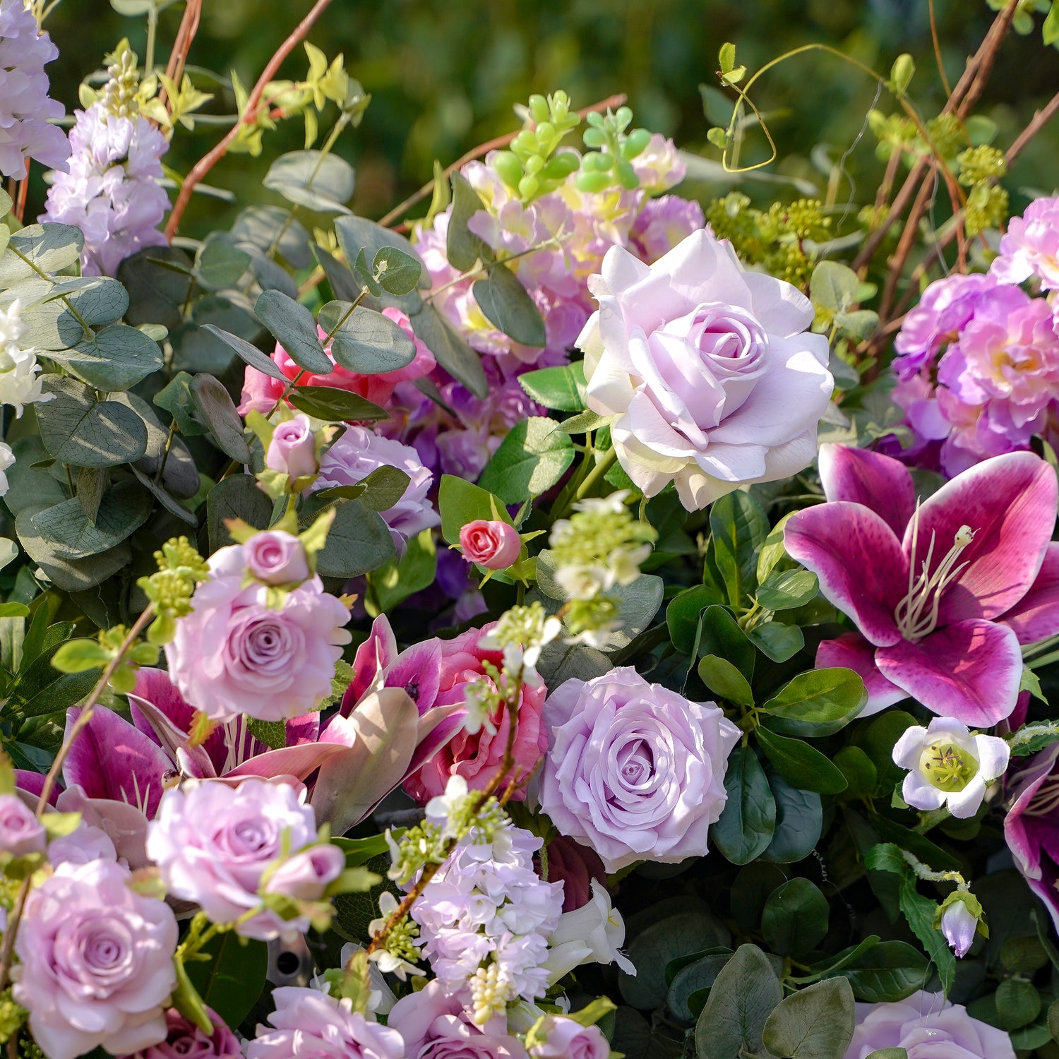 Yolo：Wedding Party Background Floral Arch Decoration include Frame