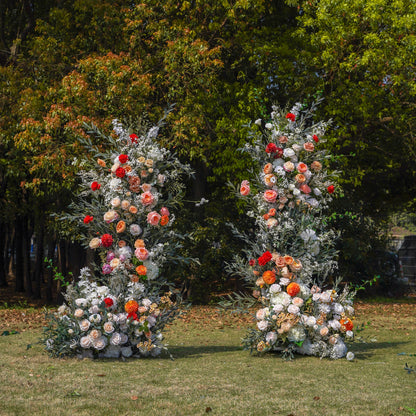 Yvonne：Wedding Party Background Floral Arch Decoration